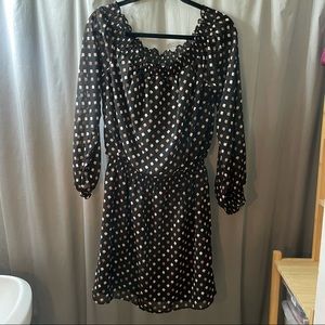 White House Black Market Long Sleeve Boho Dress